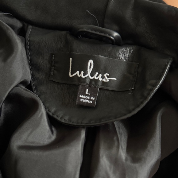 Lulu's Black Leather Jacket - Picture 6 of 6